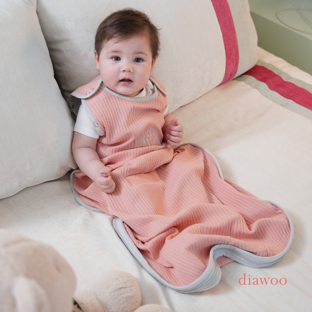 ThermaBloom - 4 Mevsim Pastel Şeftali Multi Tog Bebek Uyku Tulumu
