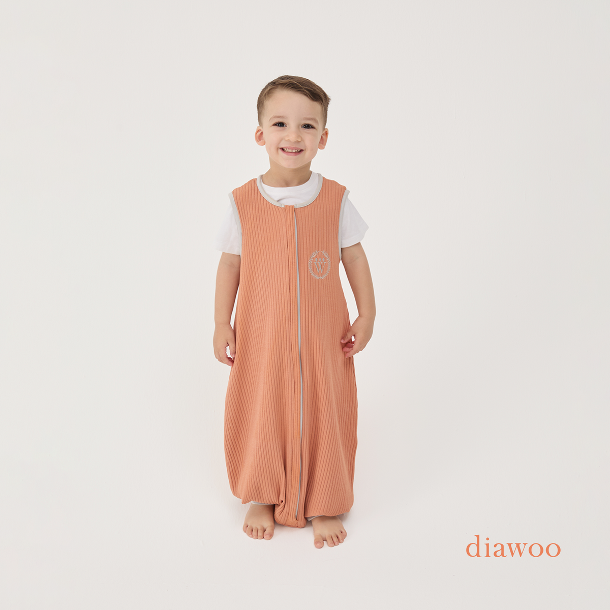 Diawoo Cacoon Walker - 4 Mevsim İpeksi Tarçın Merino Uyku Tulumu